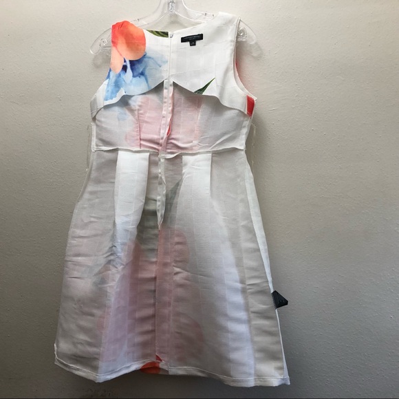 Christian Siriano Women's Size M Sleeveless Bold Floral Print Mini Summer Dress - Picture 9 of 9